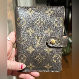 Louis Vuitton Brown and Gold Monogram Planner